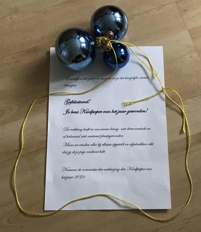 Kwelpieper van het jaar 2021